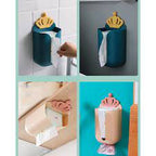 Wall Mounted Tissue Box & Paper Towel Holder - Punch Free - Image 4 | Sub Ka Mart