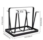 Six Pcs Glass Stand Metal - Image 4 | Sub Ka Mart