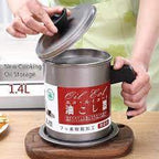 Oil Storage and Filteration Pot with Lid - Image 2 | Sub Ka Mart