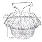 Foldable Steam & Rinse Fry Chef Basket Strainer - Image 4 | Sub Ka Mart