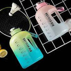 2.2 Large Capacity Travel Motivational Water Bottle with Time Maker - Image 2 | Sub Ka Mart