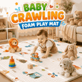 Large Reversible Baby Crawling Foam Play Mat 5 x 6 Feet - Baby Play Mat | Sub Ka Mart Pakistan