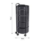 Rotating Storage Organizer Rack on Wheels (with Handle) - Image 2 | Sub Ka Mart
