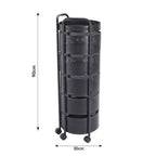 Rotating Storage Organizer Rack on Wheels (with Handle) - Image 4 | Sub Ka Mart
