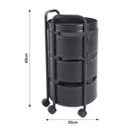 Rotating Storage Organizer Rack on Wheels (with Handle) - Image 6 | Sub Ka Mart