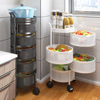 Rotating Storage Organizer Rack on Wheels (with Handle) - Rack and Stand | Sub Ka Mart Pakistan