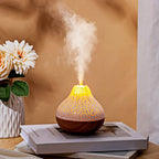 USB Small Volcano Air Humidifier with Colorful Night Lights - Humidifier and Aroma Diffuser | Sub Ka Mart Pakistan